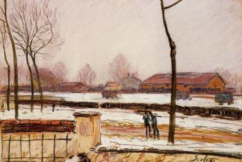 阿爾弗萊德 西斯萊 Winter Landscape, Moret